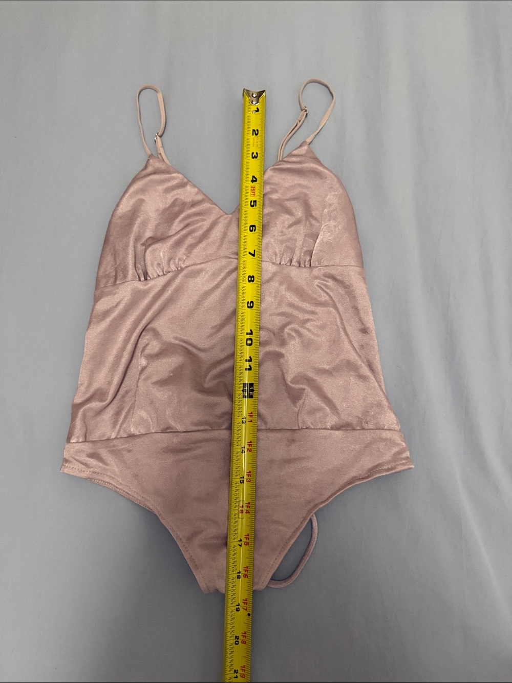 Free People Satin Blush Pink Slip Bodysuit
